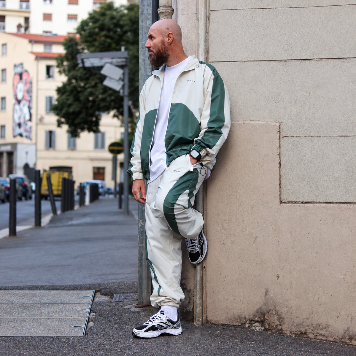 TRACKSUIT ATLAS - SABLE / VERT