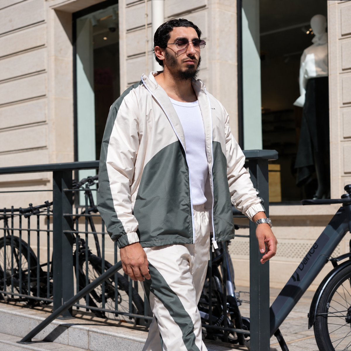 TRACKSUIT ATLAS - SABLE / VERT