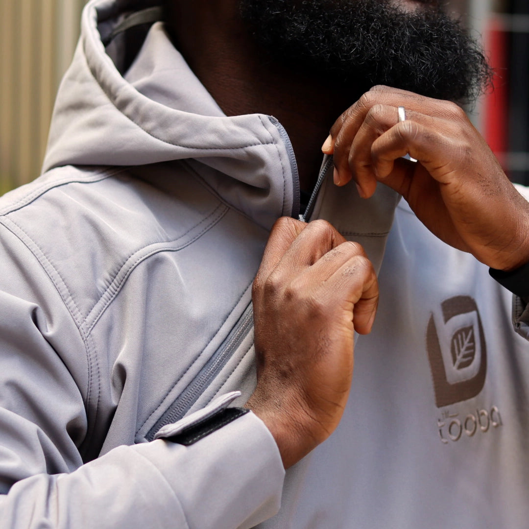 Ensemble taktikal oversize gris