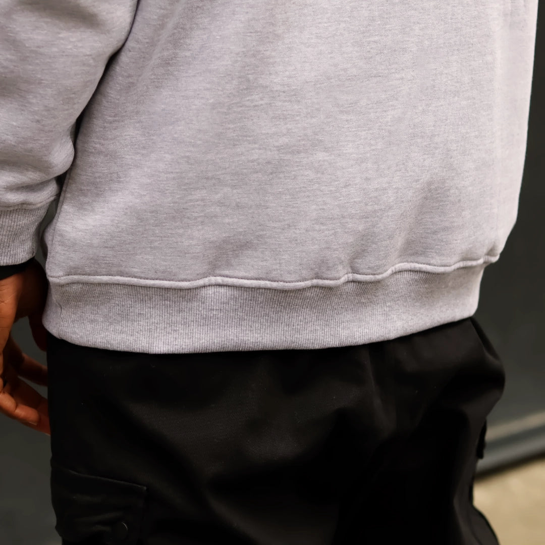 Sweatshirt oversize gris- crewneck grey