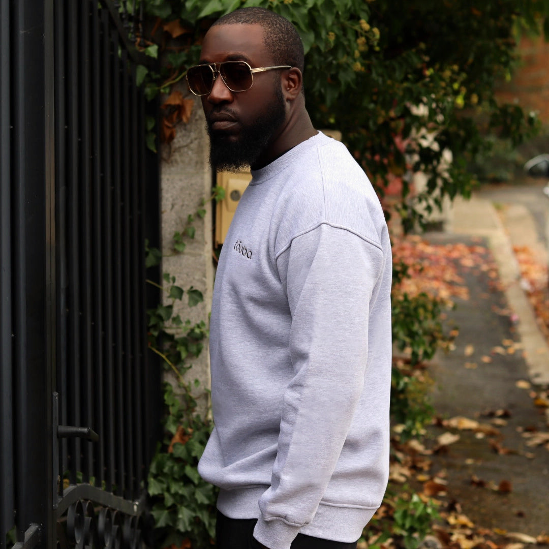 Sweatshirt oversize gris- crewneck grey