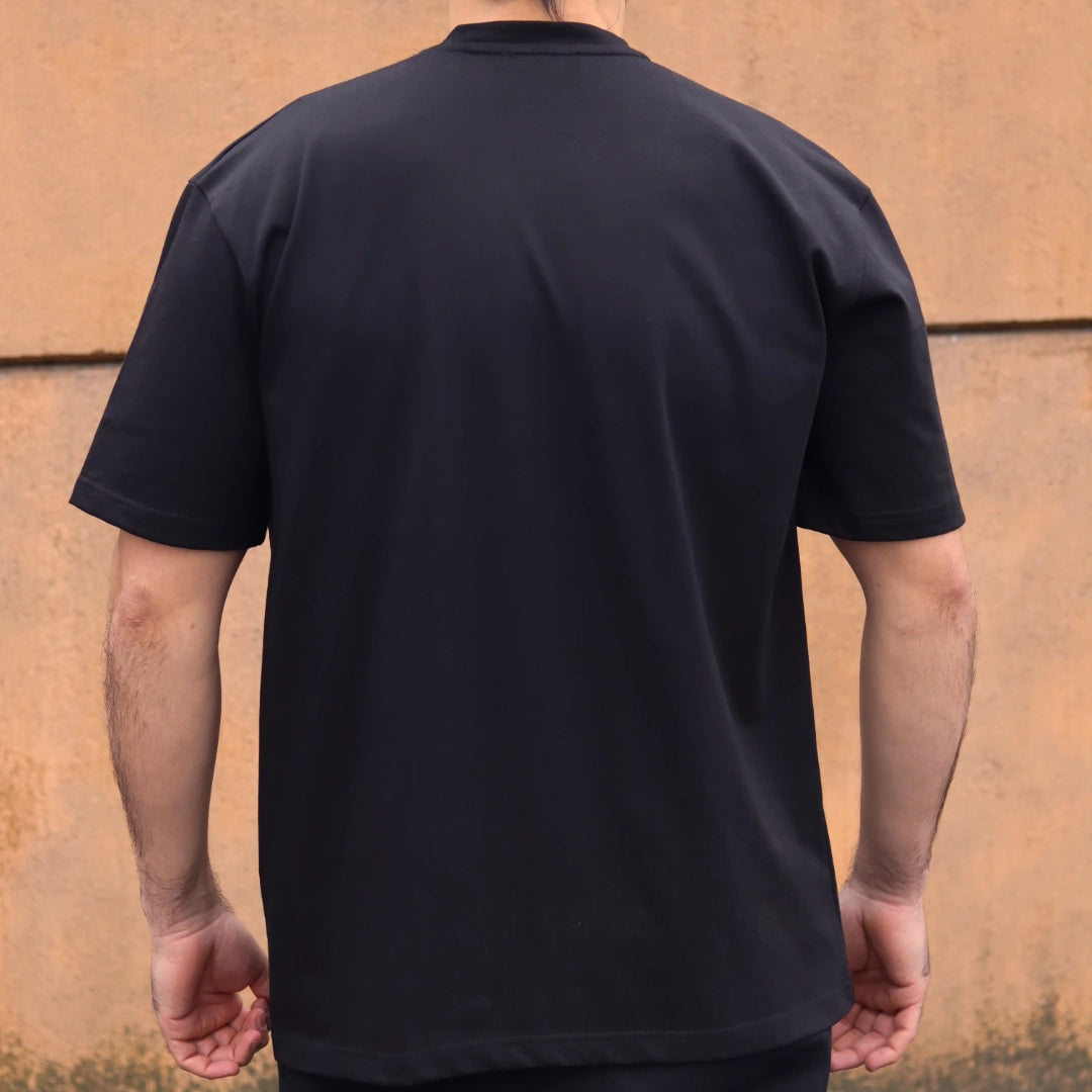 T-shirt oversize en coton - Tee-shirt tōoba Fitra Black