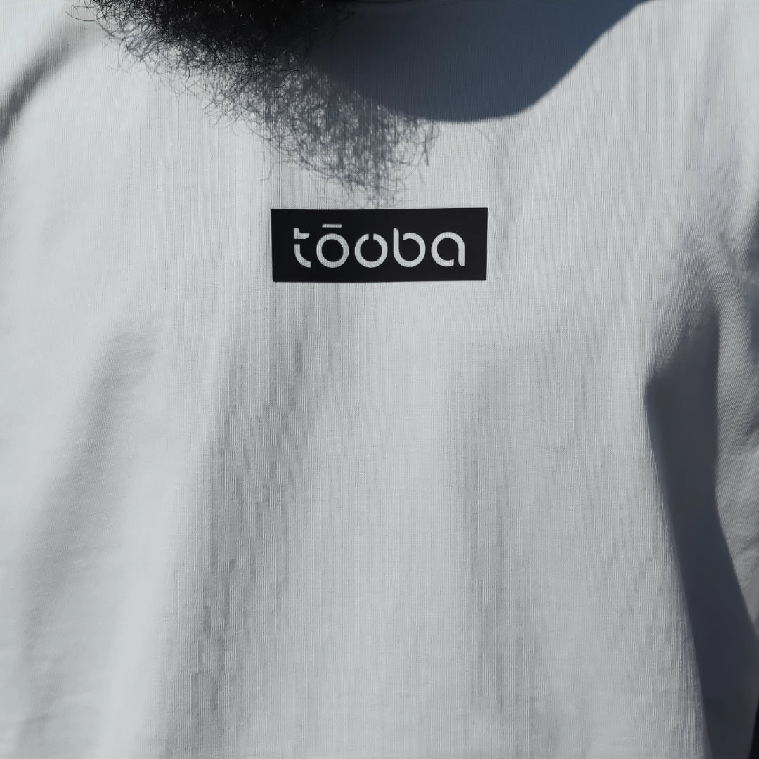 T-shirt oversize en coton - Tee-shirt tōoba connected grey