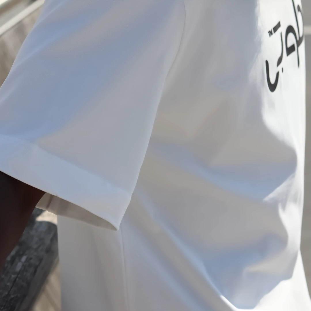 T-shirt oversize en coton - Tee-shirt tōoba Fitra White