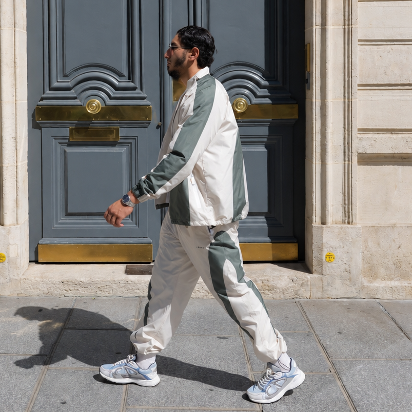TRACKSUIT ATLAS - SABLE / VERT