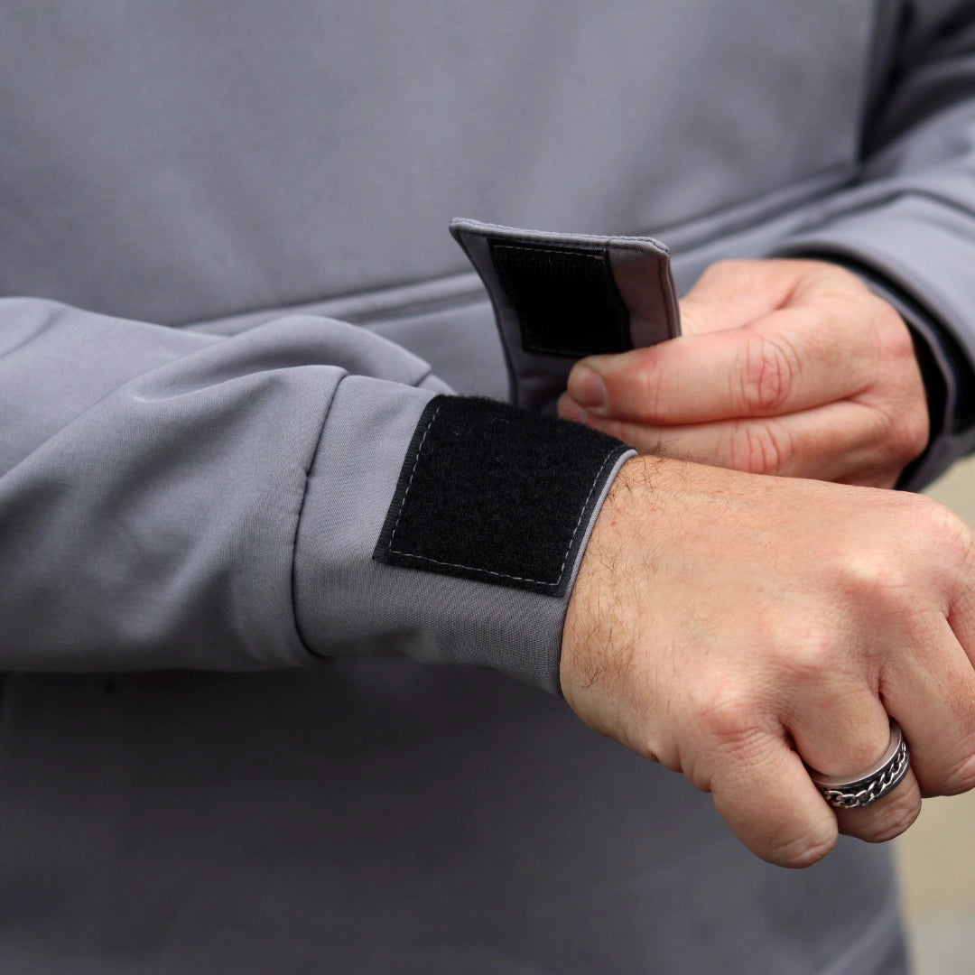 Ensemble taktikal oversize gris