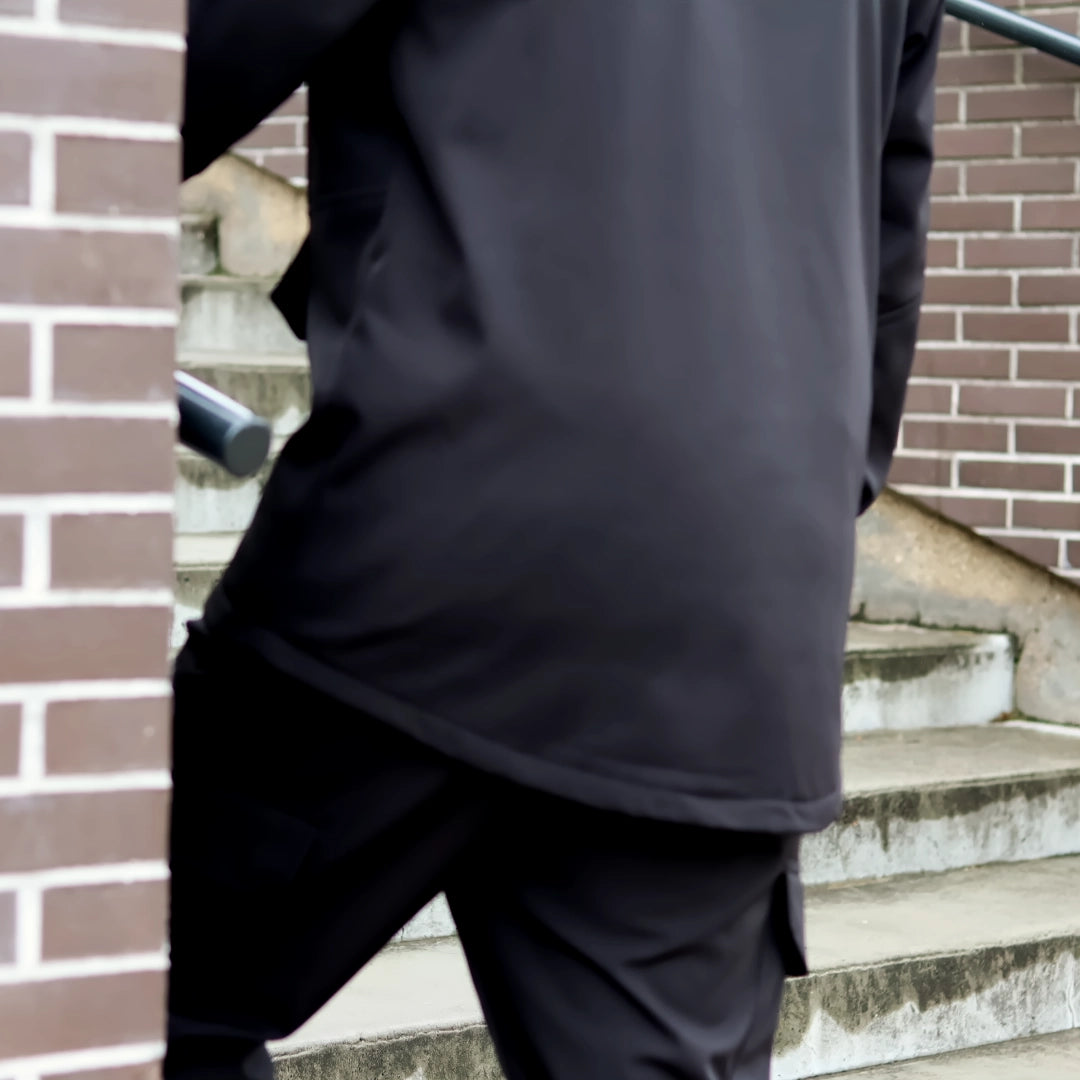 Ensemble taktikal oversize noir