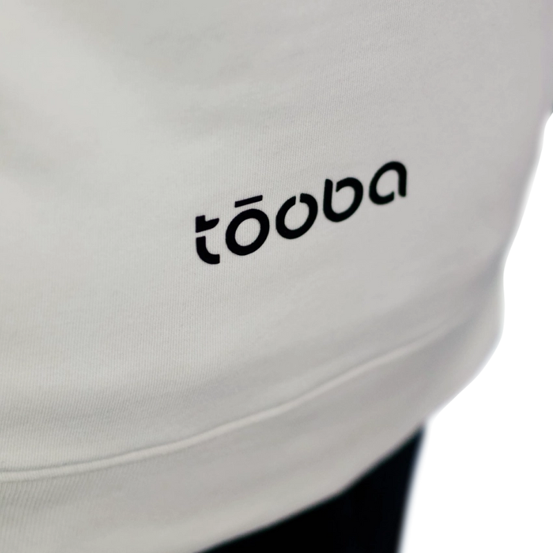 Hoodie off-white en coton bio - tōoba Reborn off-white